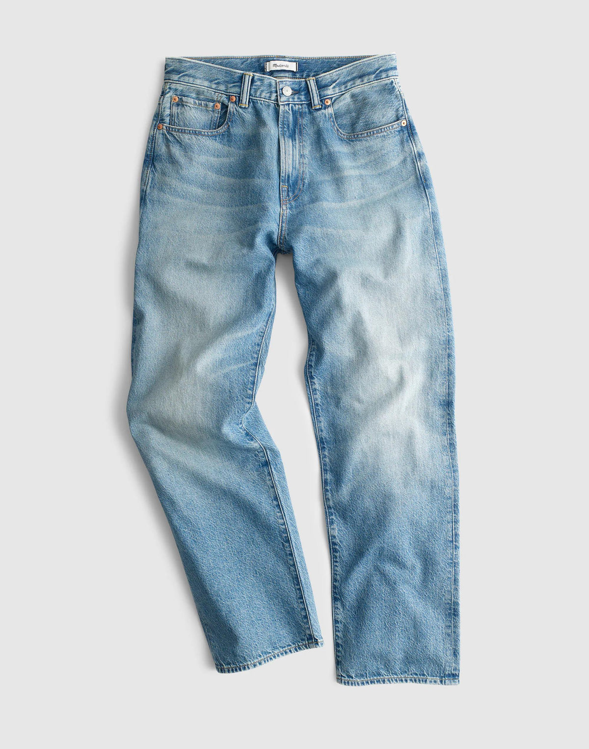 Madewell The 1991 Loose Straight Jean in Summerweight Denim Ledgewood Wash