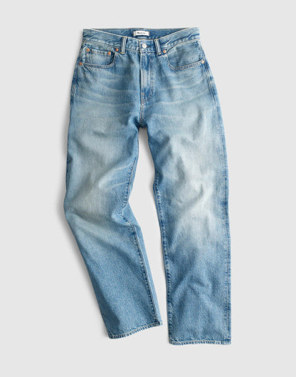 Madewell The 1991 Loose Straight Jean in Summerweight Denim Ledgewood Wash