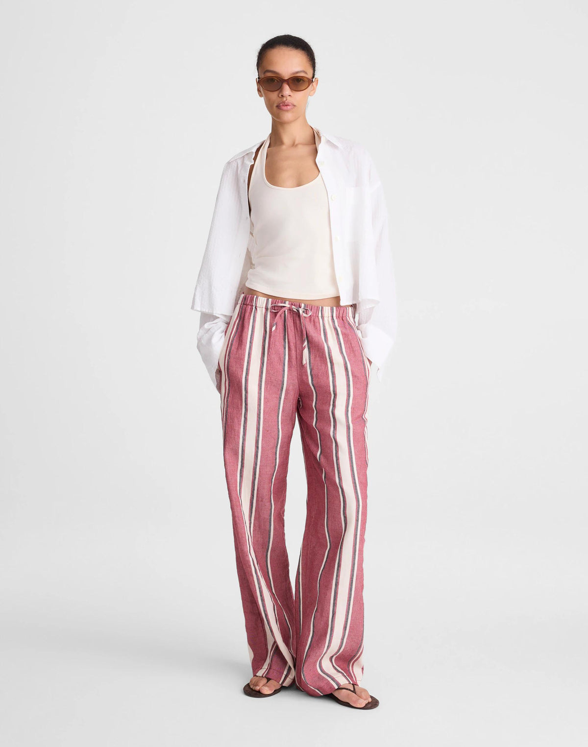 Madewell Pull-On Pants Red Currant