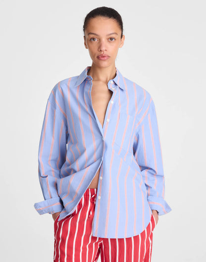 Madewell The Easy Shirt in Poplin Calm Blue