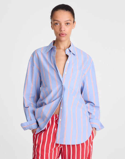 Madewell The Easy Shirt in Poplin Calm Blue