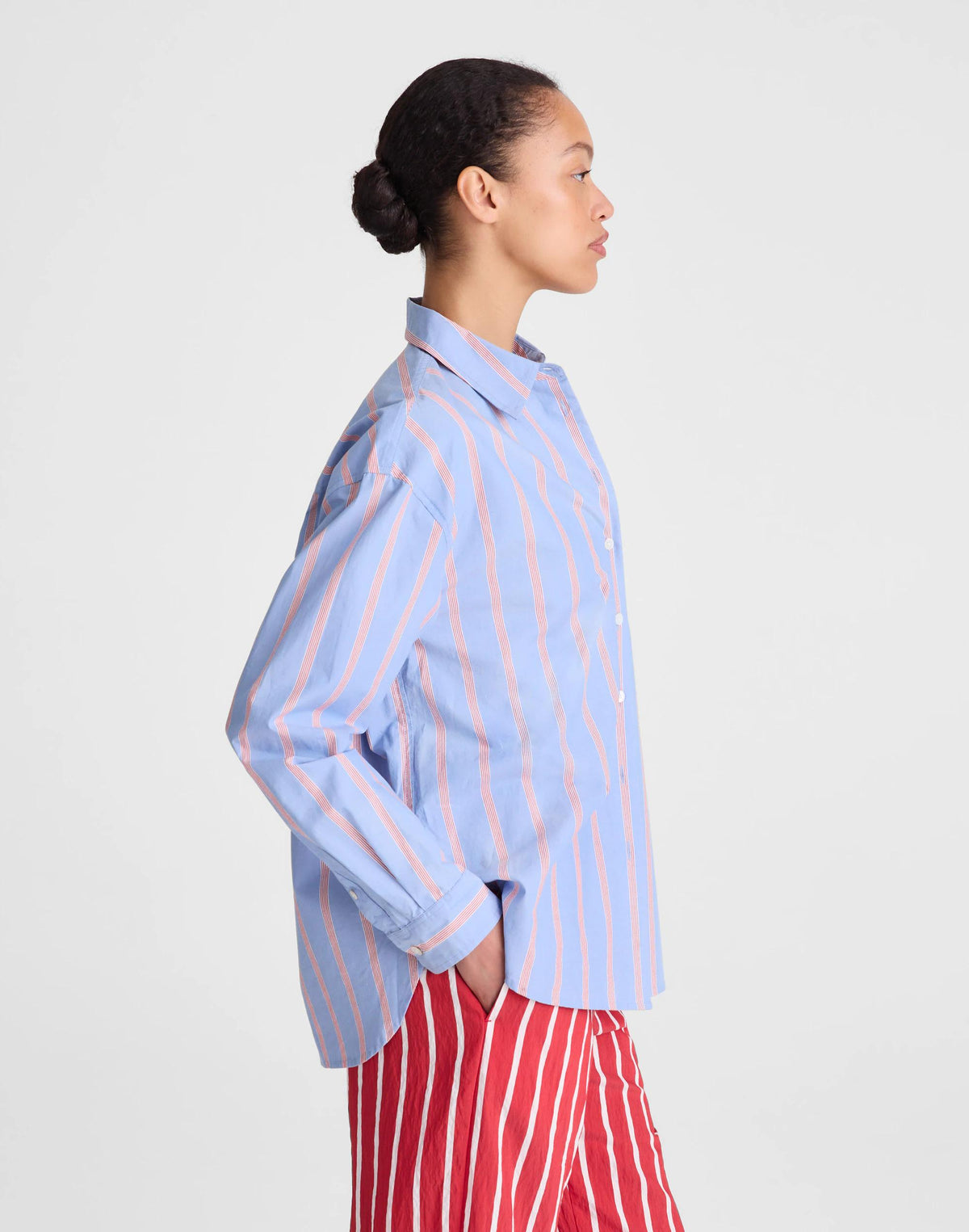 Madewell The Easy Shirt in Poplin Calm Blue