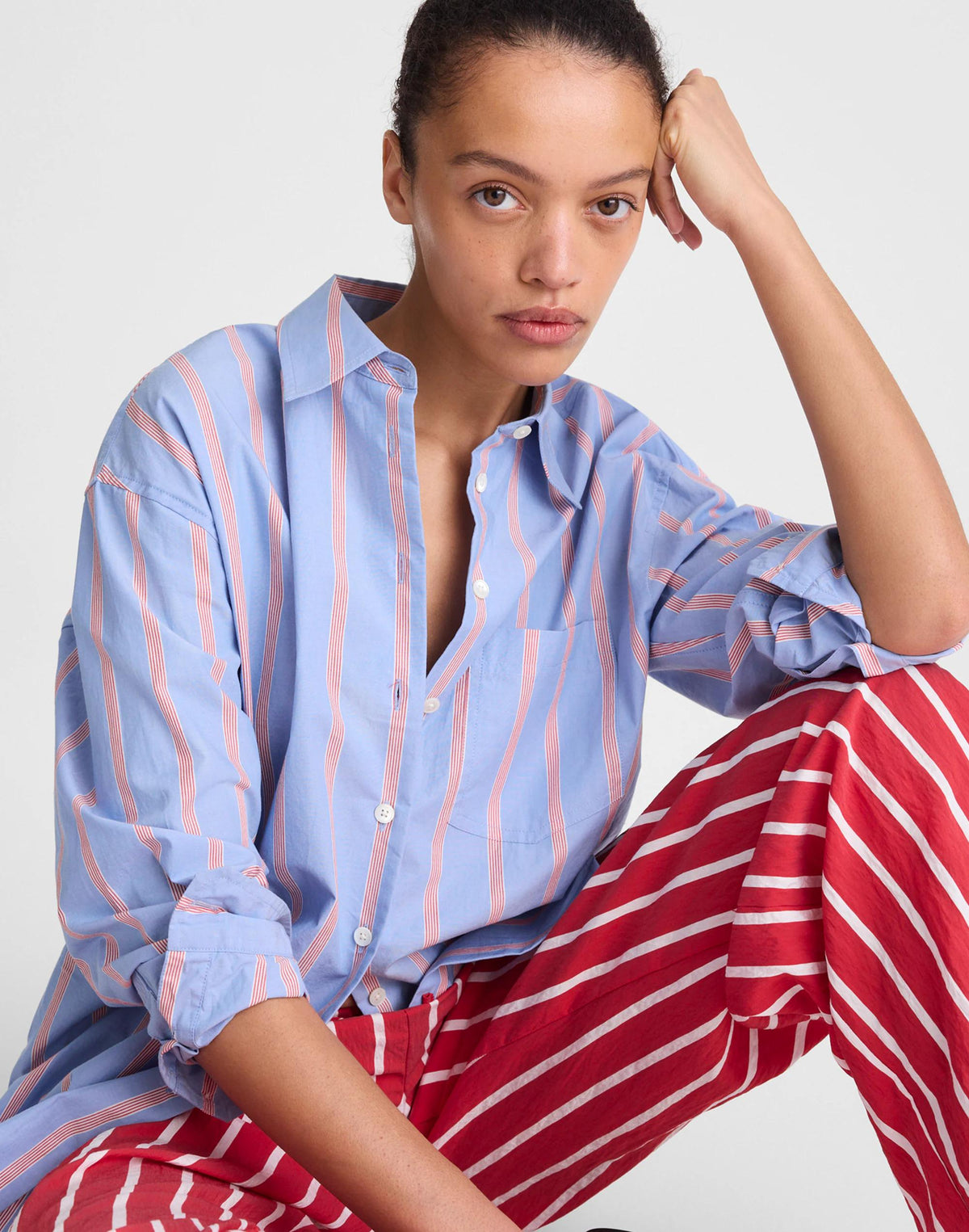 Madewell The Easy Shirt in Poplin Calm Blue