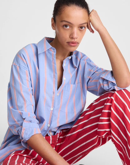 Madewell The Easy Shirt in Poplin Calm Blue