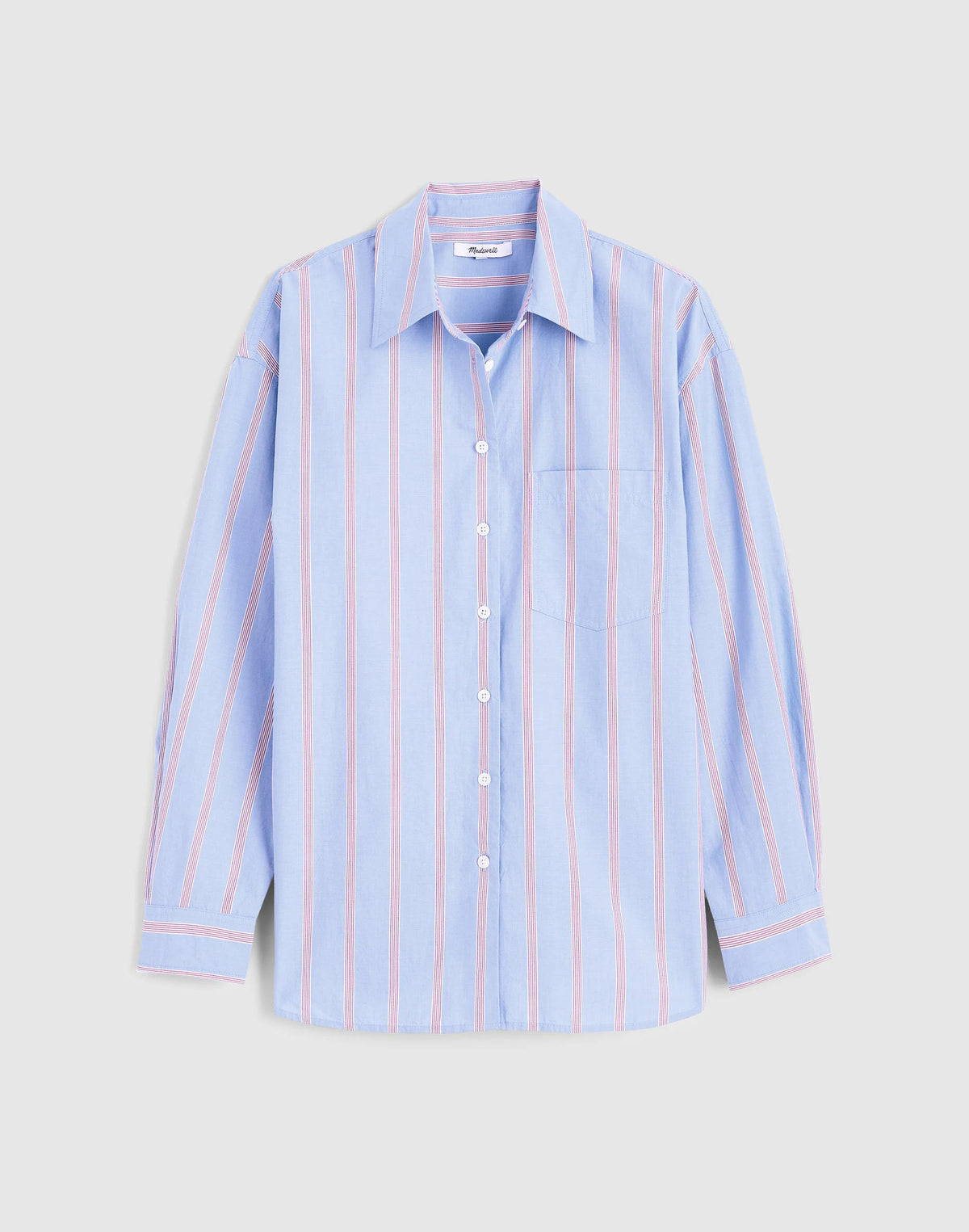 Madewell The Easy Shirt in Poplin Calm Blue