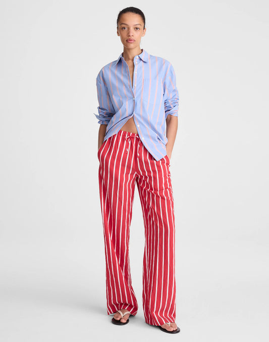 Madewell Pull-On Pants Varsity Red