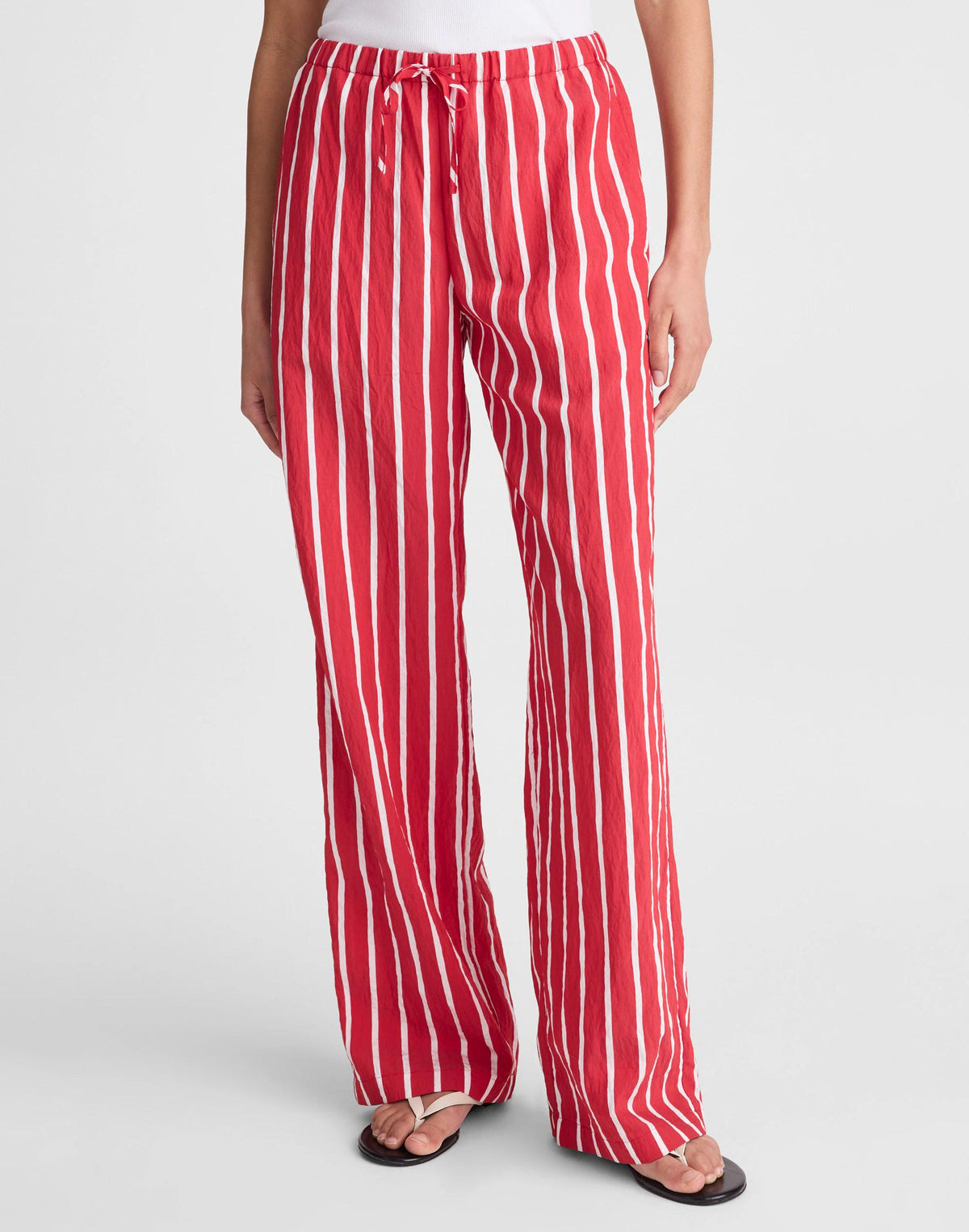 Madewell Pull-On Pants Varsity Red
