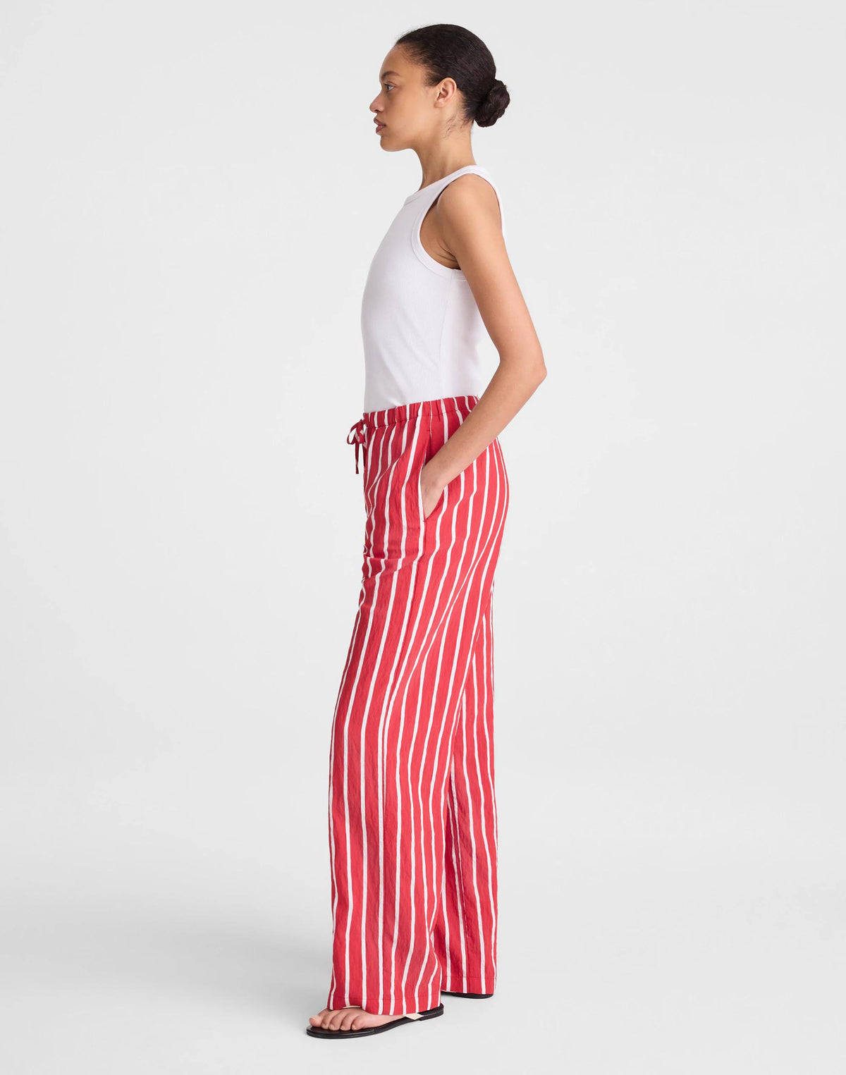 Madewell Pull-On Pants Varsity Red