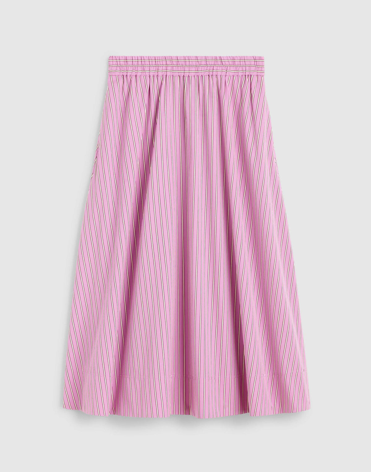 Madewell Midi Circle Skirt in Poplin Warm Wisteria