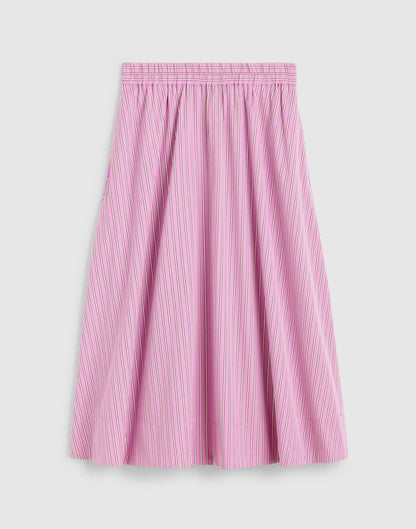 Madewell Midi Circle Skirt in Poplin Warm Wisteria
