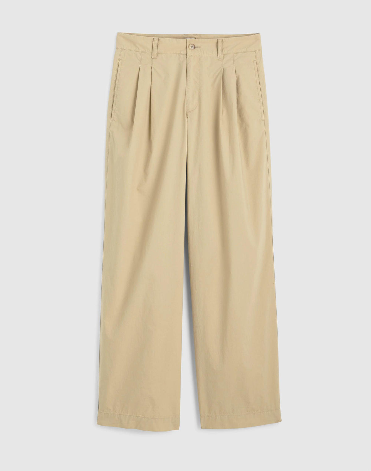 Madewell The Everyday Trouser in Poplin Fennel Seed