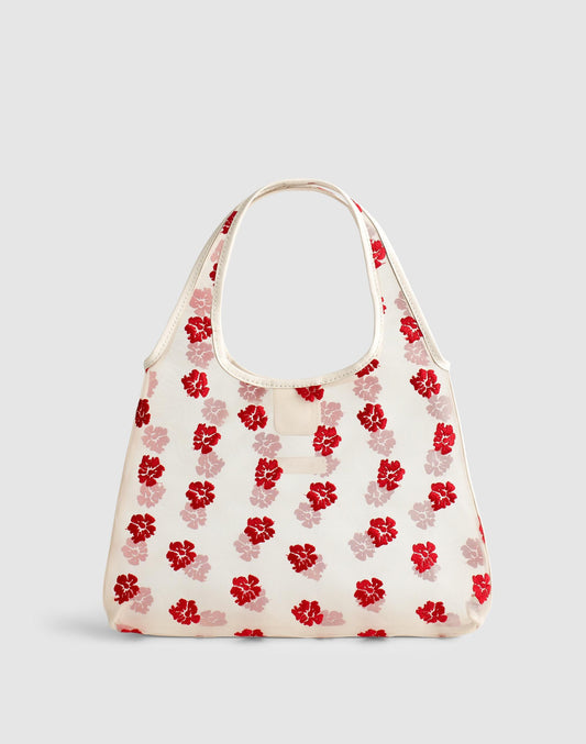 Madewell Floral-Embroidered Mini Shopper Bag Floral Multi