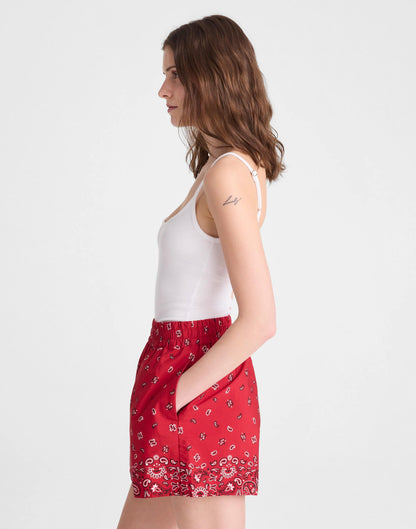 Madewell Pull-On Shorts Chili Pepper