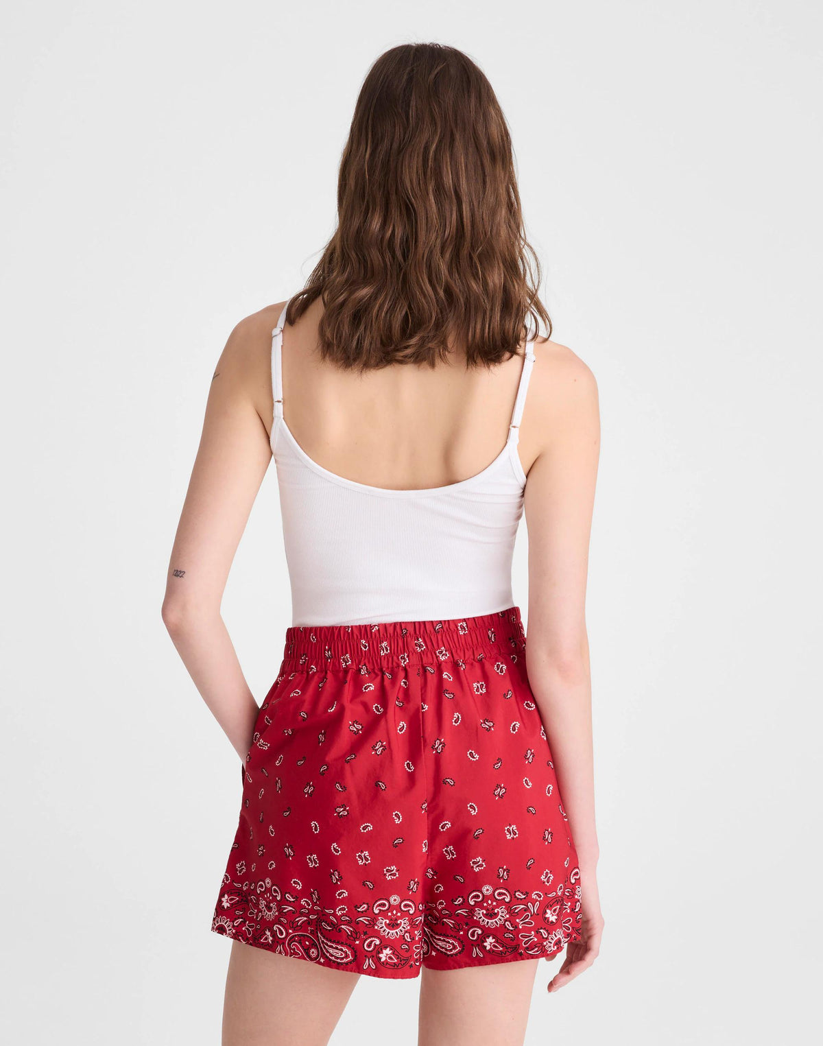 Madewell Pull-On Shorts Chili Pepper