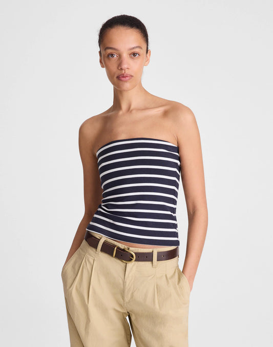 Madewell Knit Tube Top Navy