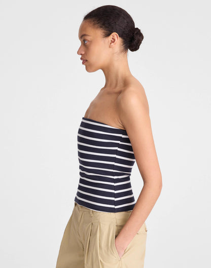 Madewell Knit Tube Top Navy