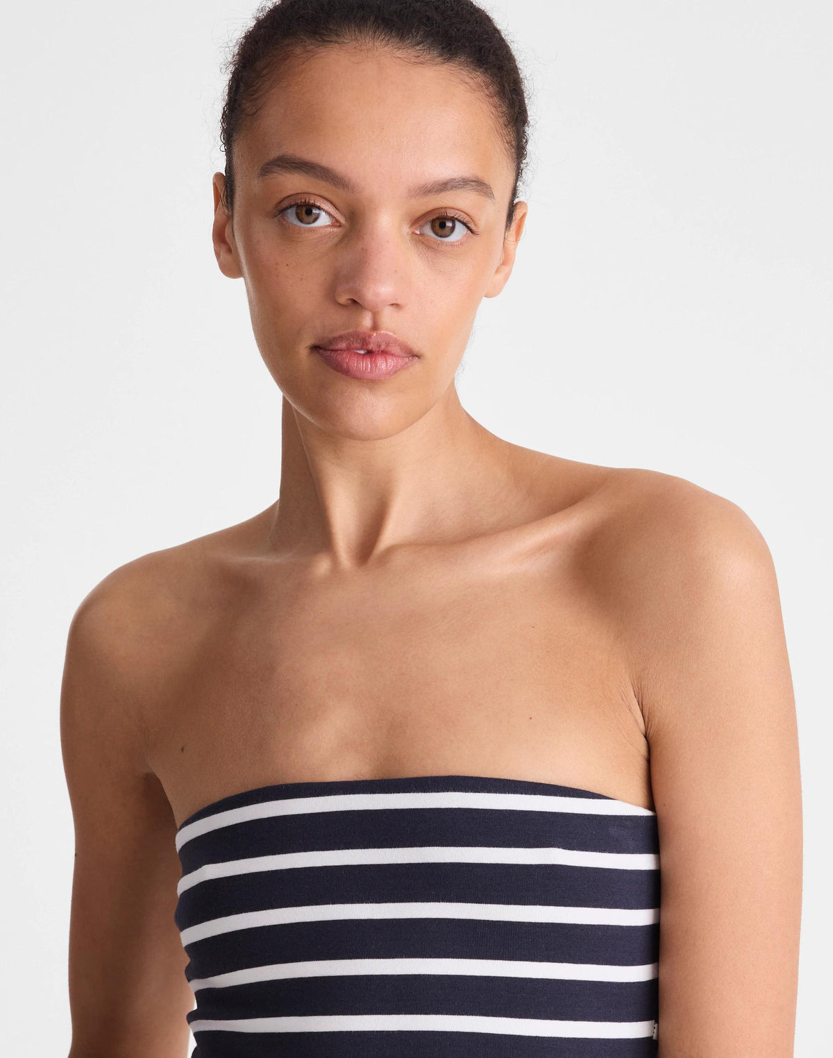 Madewell Knit Tube Top Navy