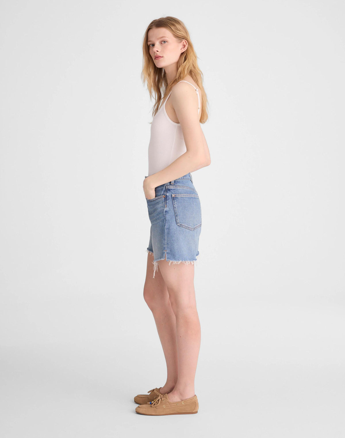 Madewell The Perfect Vintage Mid-Length Jean Short Midvale Wash