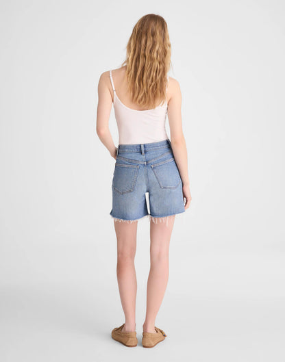 Madewell The Perfect Vintage Mid-Length Jean Short Midvale Wash