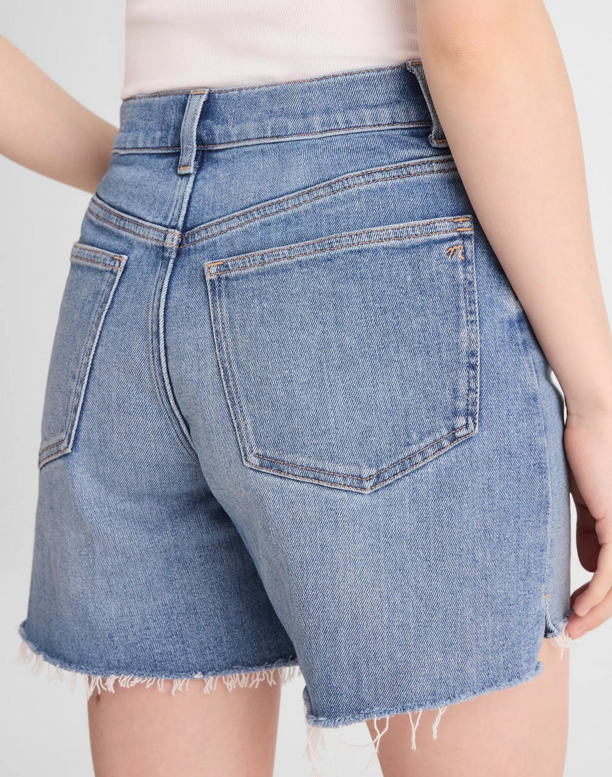 Madewell The Perfect Vintage Mid-Length Jean Short Midvale Wash