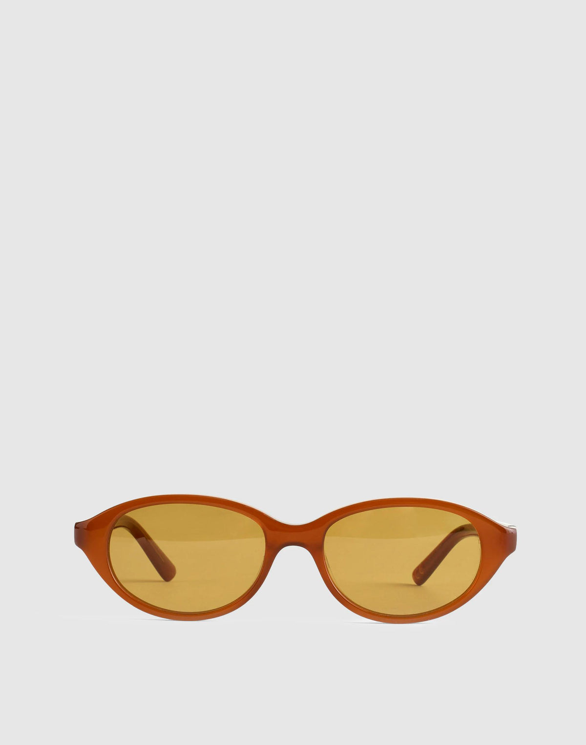 Madewell The Solina Oval Sunglasses Bronzed Clay