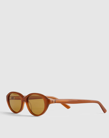 Madewell The Solina Oval Sunglasses Bronzed Clay