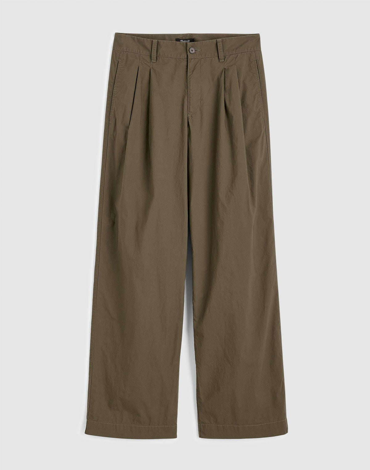 Madewell The Everyday Trouser in Poplin Faded Ivy