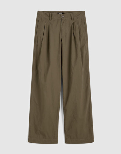 Madewell The Everyday Trouser in Poplin Faded Ivy