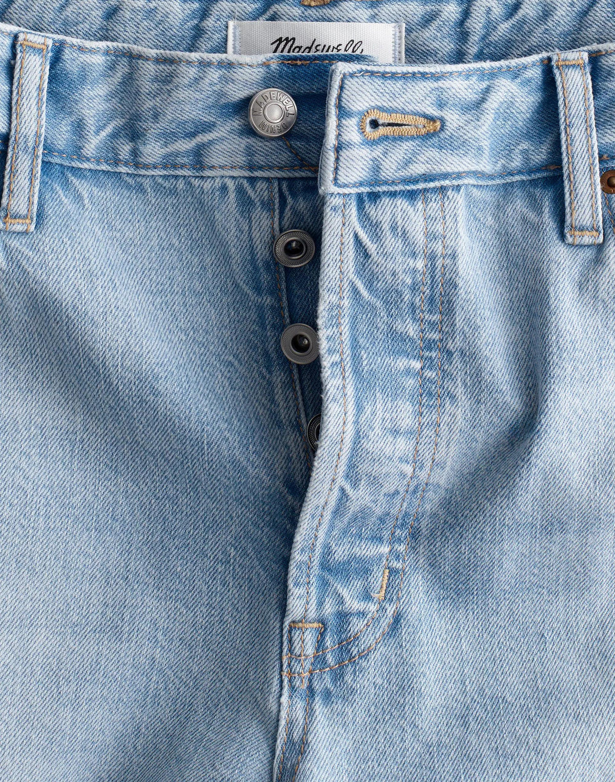 Madewell Curvy Low-Slung Baggy Crop Jeans in Foster Wash Foster Wash
