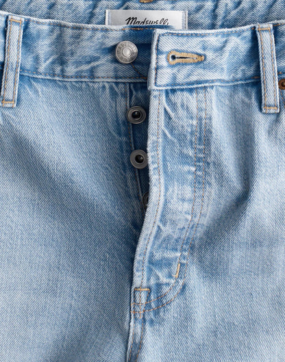 Madewell Curvy Low-Slung Baggy Crop Jeans in Foster Wash Foster Wash