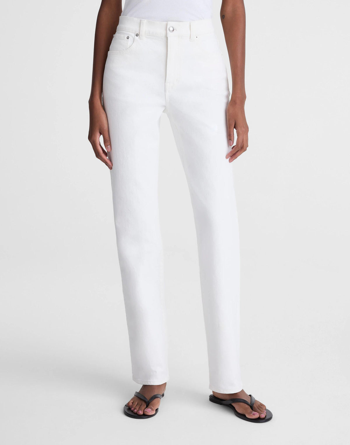Madewell The Longline Straight Jean Tile White