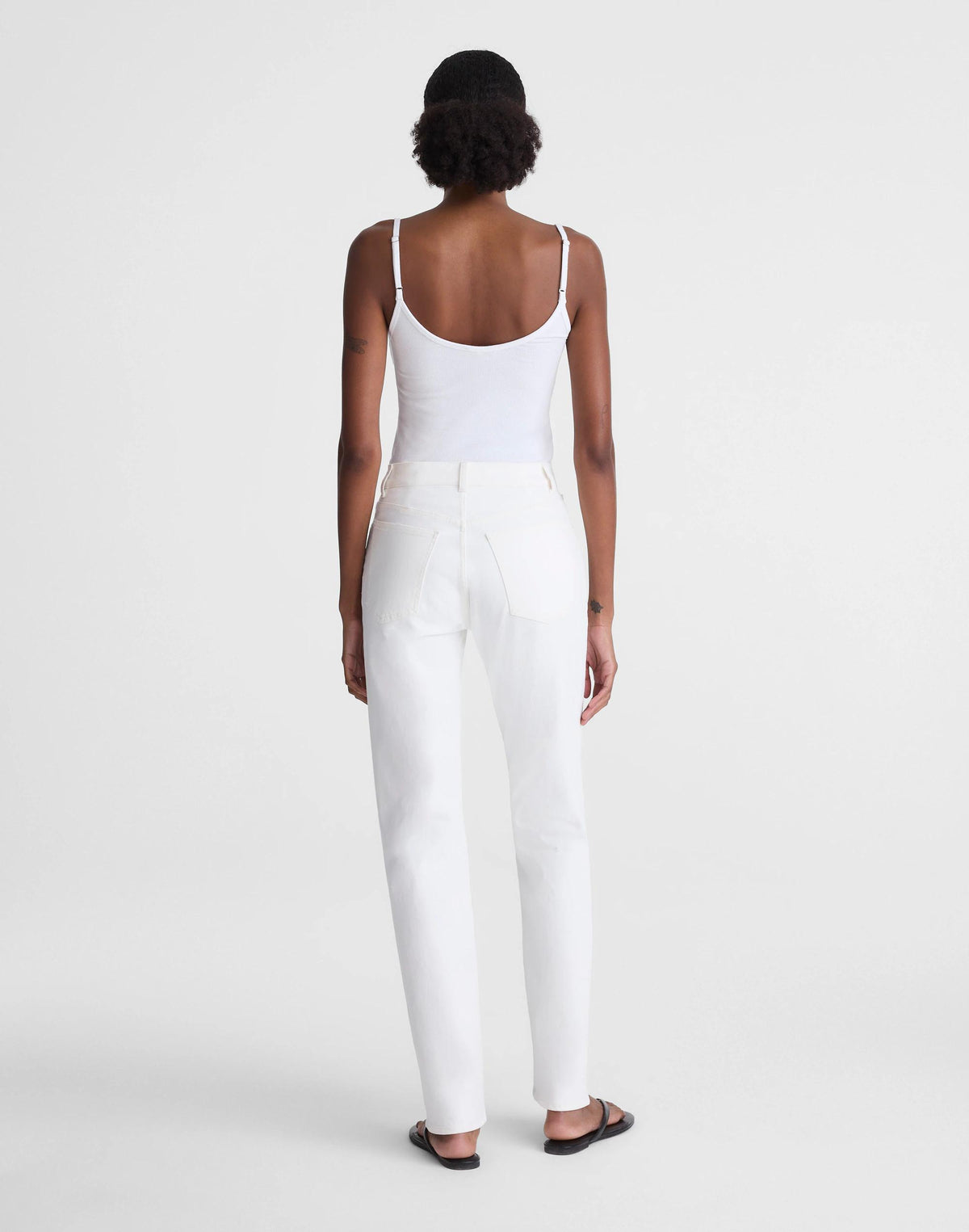 Madewell The Longline Straight Jean Tile White