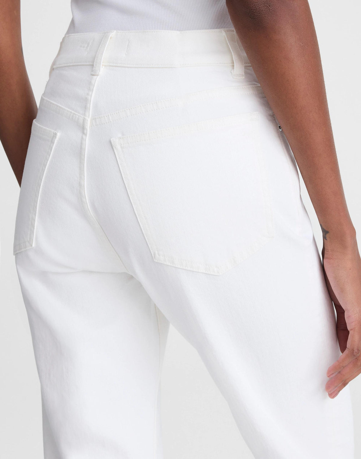 Madewell The Longline Straight Jean Tile White