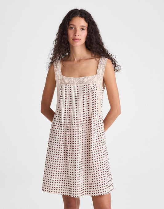 Madewell The Sophie Mini Dress Vintage Ivory