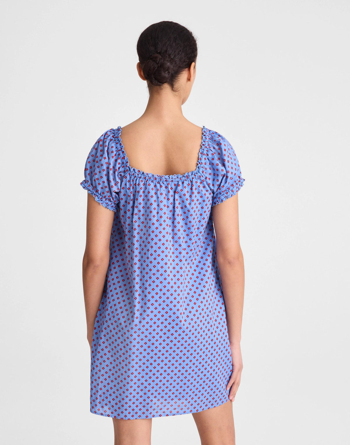 Madewell The Chateau Mini Dress Calm Blue