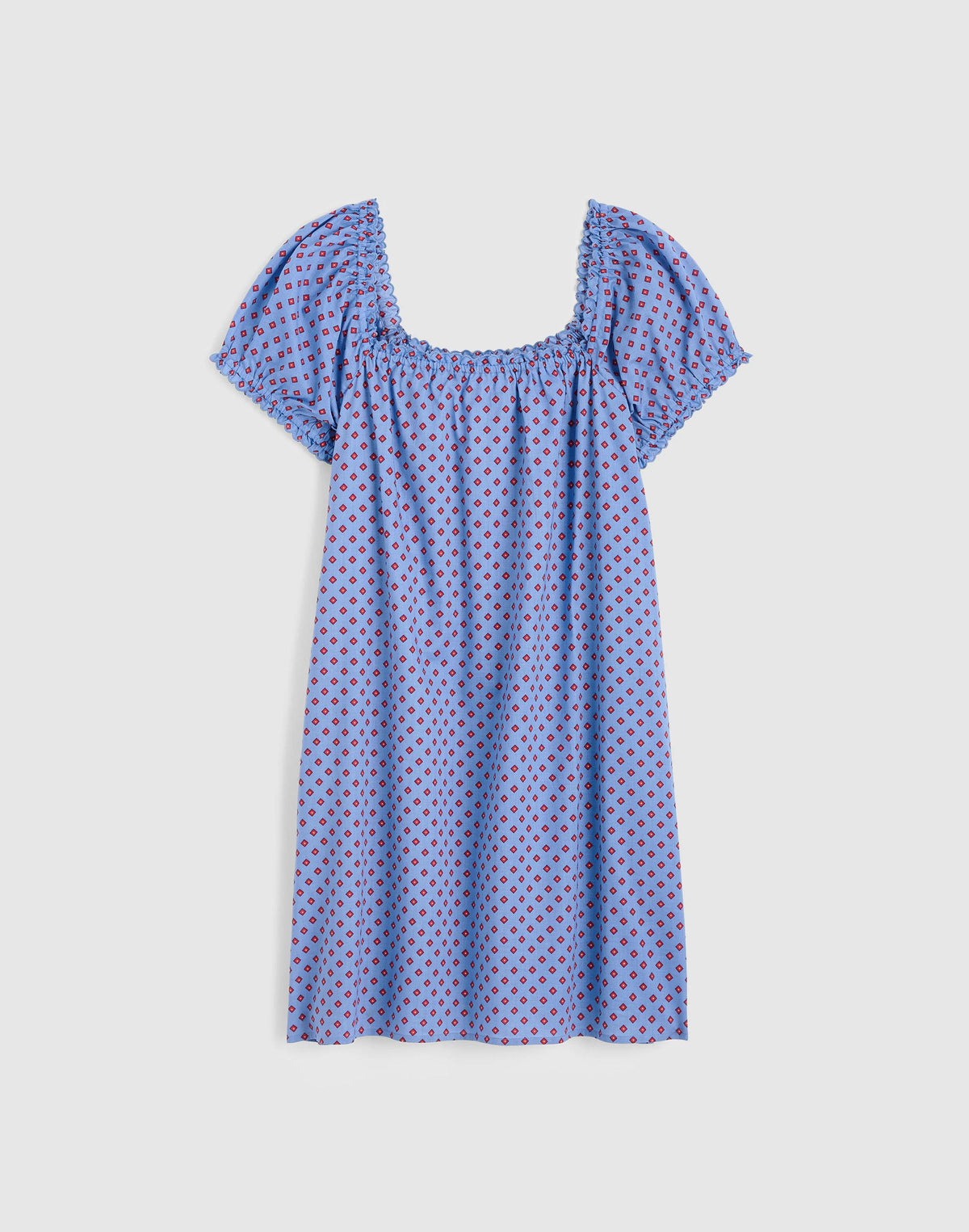 Madewell The Chateau Mini Dress Calm Blue