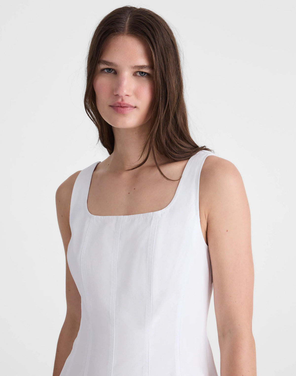Madewell The Rylee Midi Dress White