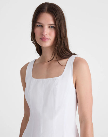 Madewell The Rylee Midi Dress White