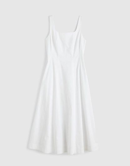 Madewell The Rylee Midi Dress White