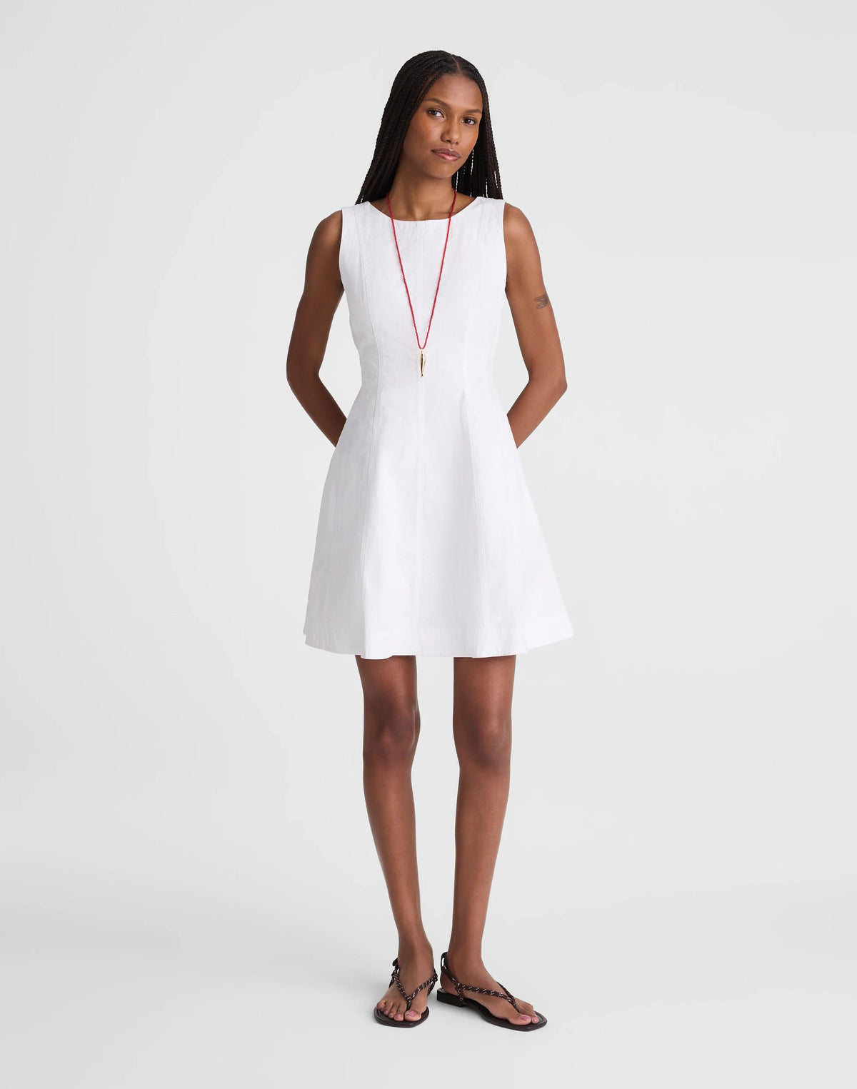 Madewell The Rylee Mini Dress White