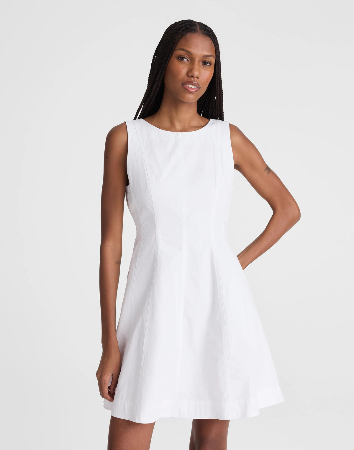 Madewell The Rylee Mini Dress White