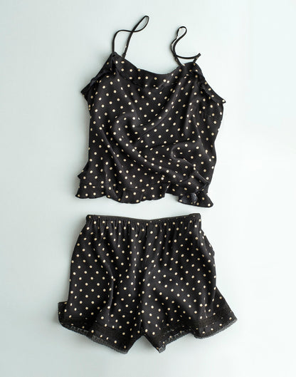 Madewell Ruffled Cami Top Jet Black