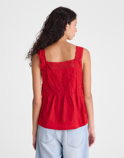 Madewell The Sophie Top Varsity Red