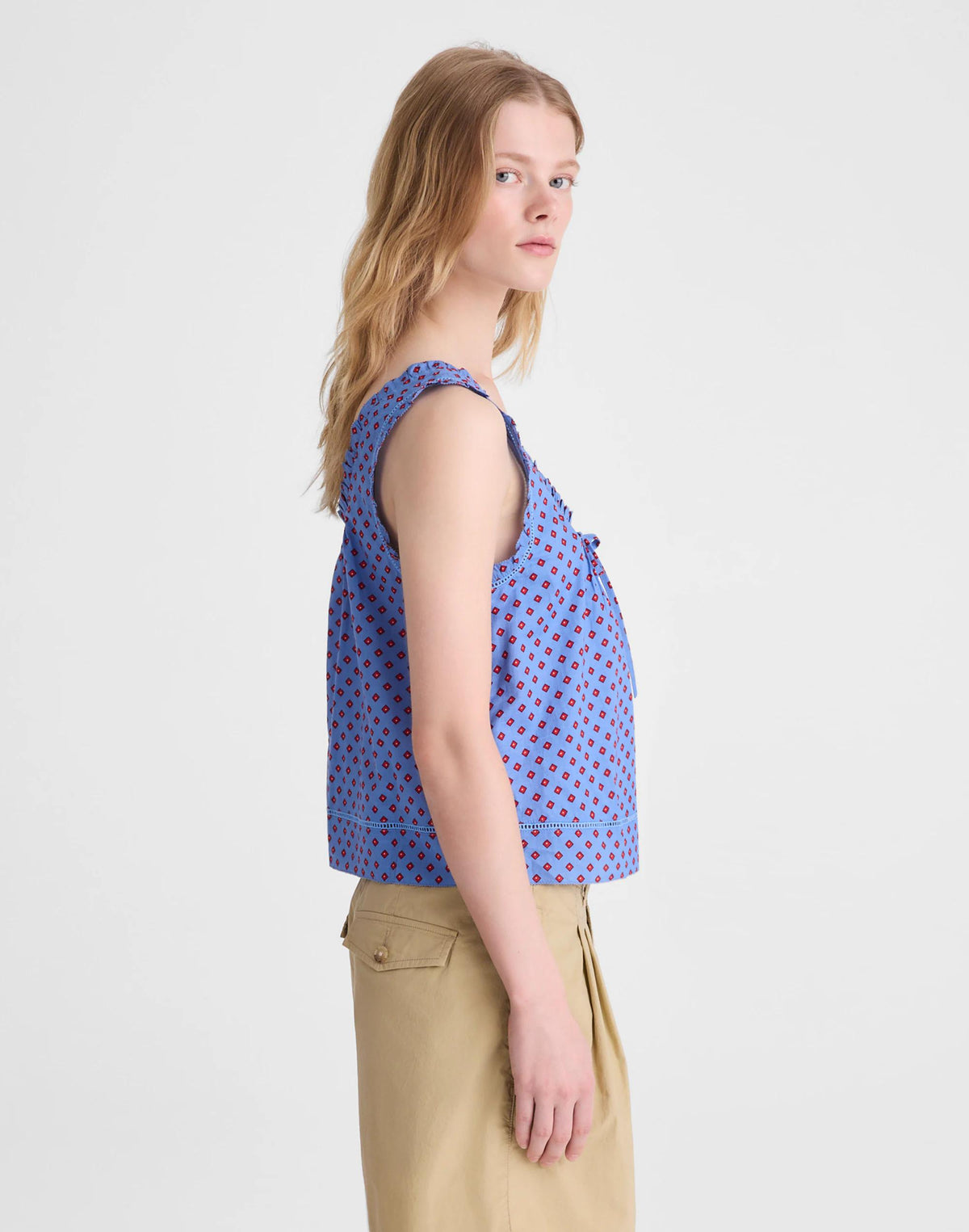 Madewell The Leah Top Calm Blue