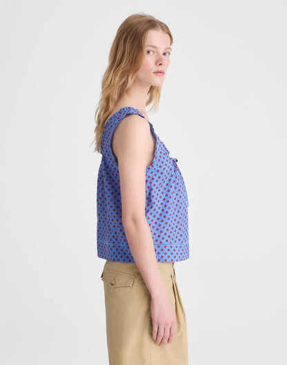 Madewell The Leah Top Calm Blue