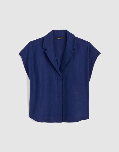 Madewell Notch-Collar Popover Shirt Classic Indigo