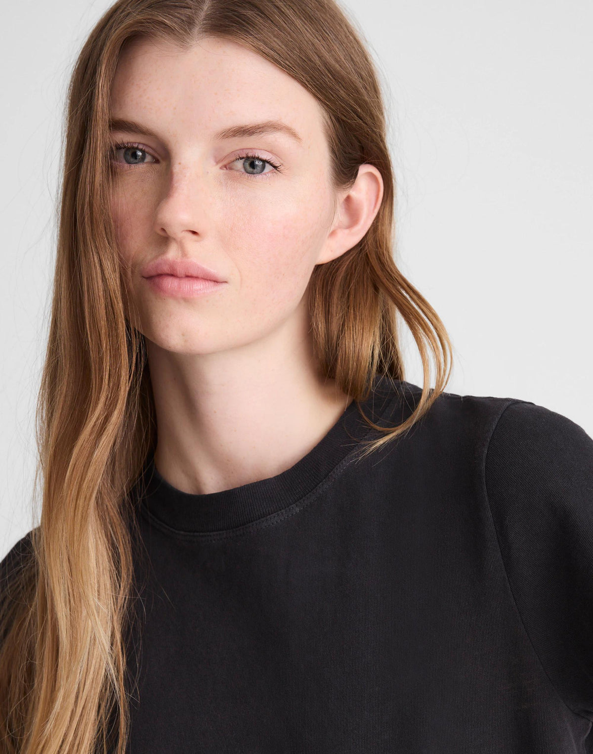 Madewell The Relaxed Tee in Vintage Jersey Black Charcoal