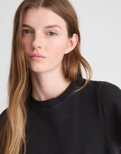 Madewell The Relaxed Tee in Vintage Jersey Black Charcoal