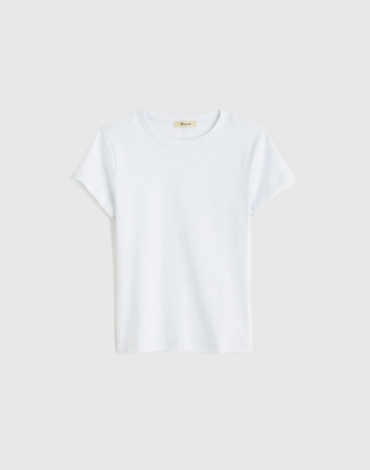 Madewell The '90s Crewneck Tee in Compact Cotton White