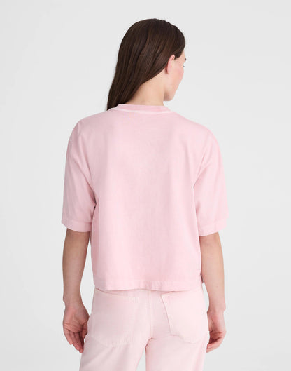 Madewell Madewell x Shopbop Boxy Crop Tee in Allday Jersey Dreamy Pink